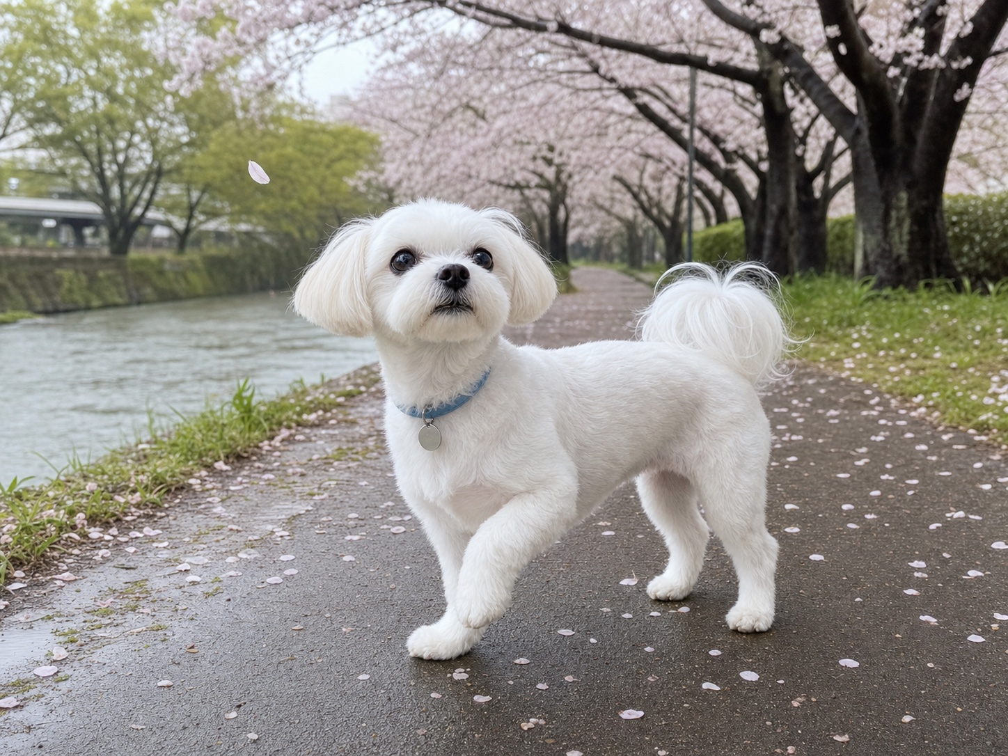 桜道ではじめての春の基準写真