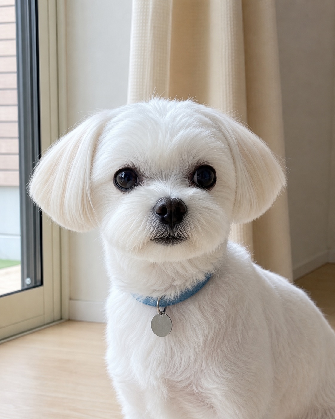 窓辺で待つ朝の基準写真